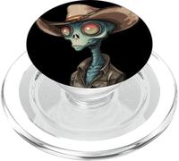 Ranching the Stars con questo divertente costume da cowboy alieno PopSockets PopGrip per MagSafe