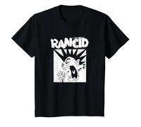 Rancid - Official Merchandise - Microphone Maglietta, Bambini, Nero, 4 Anni