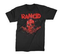 Rancid Skull Bats Ossa Pop Punk Skate Musica Rock Fascia T Shirt 10150760