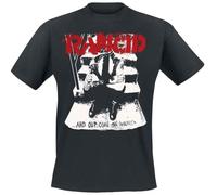 Rancid Wolves Uomo T-Shirt Nero 100% Cotone Regular
