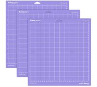 RANCOVY Tappetino da taglio per Cricut Maker 3/Maker/Explore 3/Air 2/Air/One Strong Grip per Cricut Adesivo Quilting Tappetino da taglio 30,5 x 30,5 cm, Viola Confezione da 3