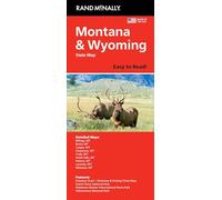 Rand McNally Easy to Read: Montana, Wyoming State Map