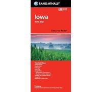 Rand McNally Mappa piegata di facile lettura: Mappa dello stato dell'Iowa