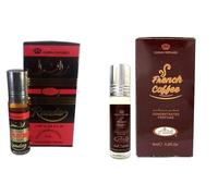 Randa & French Coffee Concentrated Perfume Oil Roll-On (6ml x 2 Combo Pack) | Alcohol-Free Long Lasting Arabic Attar for Men & Women | Floral, Sweet & Woody Unisex Perfume