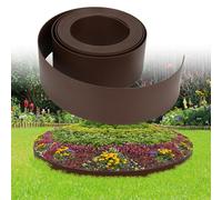 Randaco Bordo Giardino Flessibile Giardino bordatura marrone lunghezza 25 m, altezza 14 cm giardino bordatura contro la propagazione delle radici