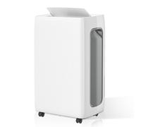 Randaco Deumidificatore 26 L in 24 h, capacità di deumidificazione, dimensioni della stanza ca. 20 - 30 m² con indicatore LED, ultra silenzioso, timer, contro umidità, filtraggio dell'aria