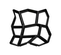 Randaco Stampo in Cemento, Stampo in plastica per calcestruzzo da giardino, Pavimentazione di Pietra Cemento Forma per esterni terrazze 43 x 43 x 4 cm