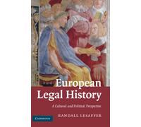 Randall Lesaffer European Legal History (Copertina rigida)