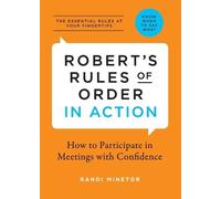 Randi Minetor Robert's Rules of Order in Action (Tascabile)