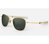 RANDOLPH OCCHIALI DA SOLE mod:AF106 SUN 58 GOLD 23K lente AGX AR INTERNO