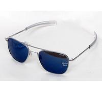 RANDOLPH OCCHIALI DA SOLE mod:AF158 SUN 55 MATT CHROME lente ATLANTIC BLUE AR