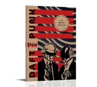 Random Access Memories-Daft PunkStampa su tela impermeabile e antimacchia adatta a qualsiasi stile decorativo di camera da letto, soggiorno, ufficio, stile cornice, 30 x 45 cm