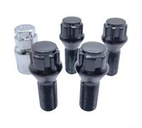 Random Code - Set di bloccaruota M14 x 1,5 con chiave | Previene il furto della ruota, adatto per golf 7/8, include chiave di rimozione, acciaio ad alta resistenza, codifica casuale