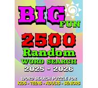 Random Word Puzzle book for Kids / Teens / Seniors and Adults 2025 - 2026 - 2500 word