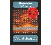 Random Words Word Search: Word Searches with Easy to Read Print about Random Words | 6x9 inches, 110 pages | 50 + puzzles ... Gifts for Vacations and Free Time.
