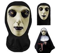 Randomgo Maschera Spaventosa da Suore, Maschera Horror per Halloween, per Halloween Carnevale Cosplay Costume Party Props (A)