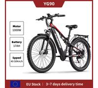 RANDRIDE YG90 29/27, 5 pollici E-MTB 1000W motore 48 v17ah 80KM 27.5 "pneumatici per armature 9-Seed LED Storm Light tripla modalità e ricarica rapida YG90 27.5 inch