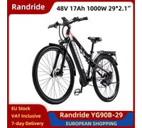 Randride YG90B-29 Bici elettrica 1000W 48V 17Ah 29*2.1 pollici Pneumatici E-bike MTB Freno a disco idraulico 21 velocità 75N·m 40-50 km 45 km/h