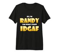 Randy Costume IDGAF Funny Meme Halloween Costume for Randys Maglietta Premium