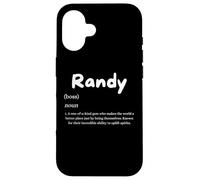 Randy Definition Personalized Name Custom Costume For Randy Custodia per iPhone 16
