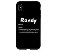 Randy Definition Personalized Name Custom Costume For Randy Custodia per iPhone XS Max