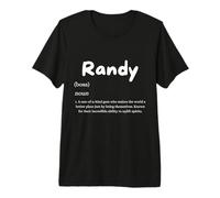 Randy Definition Personalized Name Custom Costume for Randys Maglietta Premium