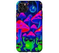 Rane danzanti nella foresta Funghi Discoteca Palline Farfalle Custodia per iPhone 11 Pro Max