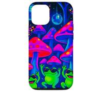 Rane danzanti nella foresta Funghi Discoteca Palline Farfalle Custodia per iPhone 12/12 Pro