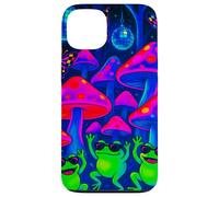Rane danzanti nella foresta Funghi Discoteca Palline Farfalle Custodia per iPhone 13