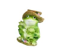 Rane decorative Mangiatoia per uccelli Scultura Statua in resina per uso esterno Resistente alle intemperie Resina Giardino Alimentazione Accessorio Rane Alimentatore