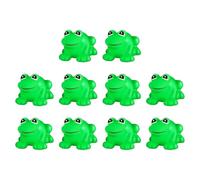 Rane Di Gomma, Giocattolo Da Bagno Di Gomma Galleggiante, Carine Figure Di Rane Verdi, Giocattoli Per Baby Shower, Stridare E Rana Galleggiante Giocattoli Da Bagno Nuoto, Rane Di Gomma 10pcs