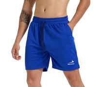 Rane Sports Pantaloncini da Fitness da Uomo Pantaloni da Allenamento per la Palestra e la Corsa Pantaloncini Sportivi ad Asciugatura Rapida Pantaloni da Esterno Blu 2XL