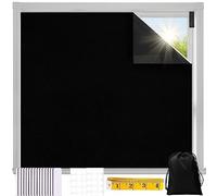 Ranedo - Tenda oscurante portatile, 100% oscurante, 300 x 145 cm, con strisce in velcro, si adatta a qualsiasi dimensione e forma, si attacca alla finestra, senza fori, per casa, viaggi, ufficio,