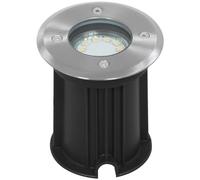 Ranex 5000.461 Faretto a Pavimento Rotondo a LED in Acciaio Inossidabile/Plastica/Vetro Spazzolato