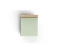 Ranforce Queen XL Fitted Sheet, verde chiaro, 150 x 200 + 40 cm, 100% cotone, 155 thread Count, 117 g/m², lavabile in lavatrice a 30 °C, morbido e durevole