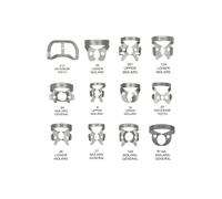 Range Of Endodonzia Strumenti diga de gomma Ivory Forceps, Punch Pliers & Clamps