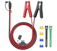 Range Tour Cavo di prolunga solare, clip a coccodrillo a cavo di prolunga SAE, adattatore SAE da 14 AWG 12 V per cavo di scollegamento a clip a coccodrillo (clip a coccodrillo a cavo di prolunga SAE)