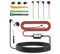 Range Tour Kit Cablaggio Mini USB, 12V-24V a 5V 1,5A Auto Cavo di Ricarica Kit 4m 2-Core Protezione a Bassa Tensione, Dash Cam Hardwire Kit con Fusibile, 4 Tipi Adattatori