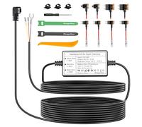 Range Tour Kit Cablaggio Mini USB, Dash Cam Hardwire Kit con 4 Tipi/8 Adattatori, Cavo Tap e Strumento di Installazione 4m/13.12ft 12V/24V a 5V/2.5A Auto Cavo di Ricarica Kit