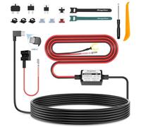 Range Tour Kit di cavi rigidi per dash cam, porta USB-C da 4 m, caricabatterie da 12/24 V a 5 V, 2,5 A, cavo di ricarica con 4 adattatori