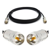 RANGEFUL 12m PL259 UHF Cavo coassiale prolunga 12 metri da esterno RG58 - Resistente alle intemperie - per HAM cavo antenna CB radio analizzatore misuratore SWR VHF marino rosmetro
