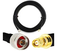 RANGEFUL 1m N maschio a SMA maschio - Prolunga coassiale flessibile HF400 interamente in rame da 50 Ohm (equivalente a LMR400 UF UltraFlex) - per antenna router wireless mobile WiFi LTE 4G 5G 6G