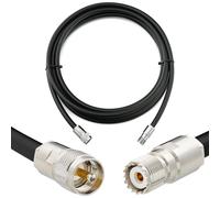 RANGEFUL 1m PL259 SO239 Cavo coassiale UHF impermeabile a bassissima perdita - prolunga 1 metro da esterno 8D-FB Ø11,1mm - per HAM cavo antenna CB radio analizzatore misuratore SWR VHF rosmetro