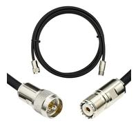 RANGEFUL 1m PL259 SO239 UHF Cavo coassiale prolunga 1 metro da esterno 5D-FB Ø7,5mm - Resistente alle intemperie - per HAM cavo antenna CB radio analizzatore misuratore SWR VHF marino rosmetro
