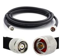 RANGEFUL 1m RP-TNC maschio a N maschio - Prolunga coassiale flessibile HF400 interamente in rame da 50 Ohm (equivalente a LMR400 UF UltraFlex) - per antenna router wireless mobile WiFi LTE 4G 5G 6G