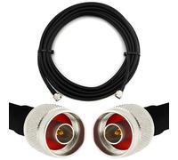 RANGEFUL 20m N maschio a N maschio - Prolunga coassiale flessibile HF400 interamente in rame da 50 Ohm (equivalente a LMR400 UF UltraFlex) - per antenna router wireless mobile WiFi LTE 4G 5G 6G