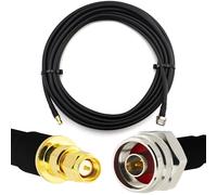 RANGEFUL 2m N maschio (Hex) a SMA maschio Cavo coassiale impermeabile IP67 50Ohm HF-400 flessibile (equivalente a LMR400 UF UltraFlex) - per antenna router wireless mobile WiFi LTE GSM 4G 5G 6G 6G