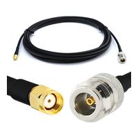 RANGEFUL 2m RP-SMA Maschio a N Femmina Cavo Coassiale - RP SMA Cavo antenna esterno di prolunga 2 metri a bassa perdita RG58 (50 Ohm) - adattatore per Router Wireless Antenna WiFi
