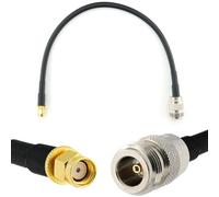 RANGEFUL 30cm RP-SMA Maschio a N Femmina Cavo Coassiale - RPSMA Cavo antenna esterno di prolunga 30 cm a bassa perdita HF-240 (equivalente a LMR 240) - per Router Wireless Antenna WiFi