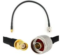 RANGEFUL 30cm RP-SMA Maschio a N Maschio Cavo Coassiale - RPSMA Cavo antenna esterno di prolunga 30 cm a bassa perdita HF-240 (equivalente a LMR 240) - per Router Wireless Antenna WiFi